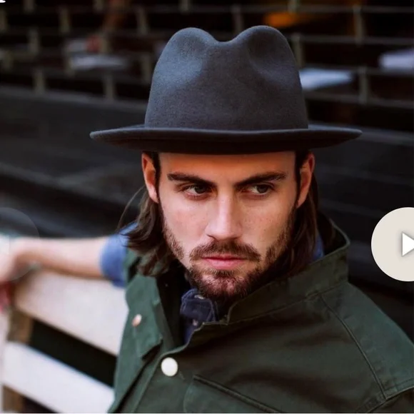 YELLOW 108 UNISEX YELLOW 108 LUKE FEDORA - GREY Size XL display picture 2